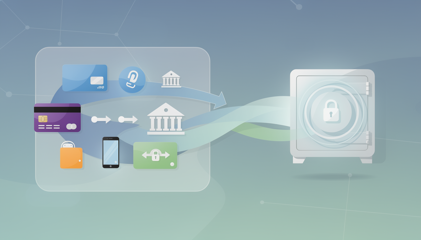 Концептуальная иллюстрация бесшовного процесса погашения займа через цифровые платежные шлюзы